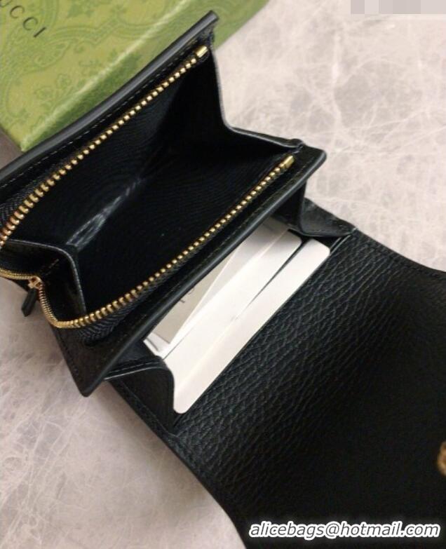 Sumptuous Gucci Bi-color GG Wallet 598587 Black 2026 