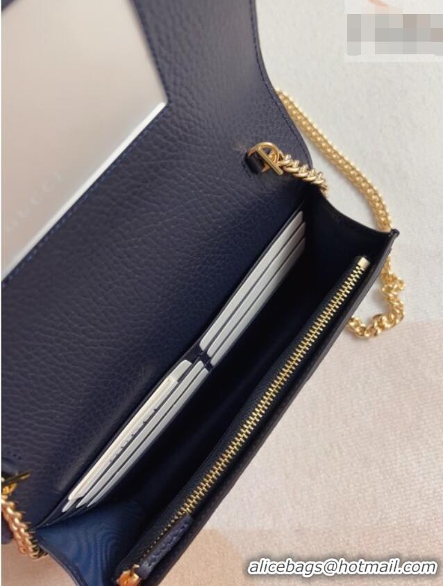 Online Discount Gucci Bi-color GG Marmont Wallet on Chain 497985 Black 2026