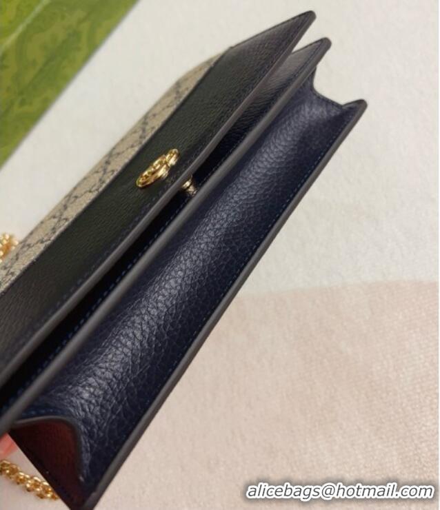Online Discount Gucci Bi-color GG Marmont Wallet on Chain 497985 Black 2026
