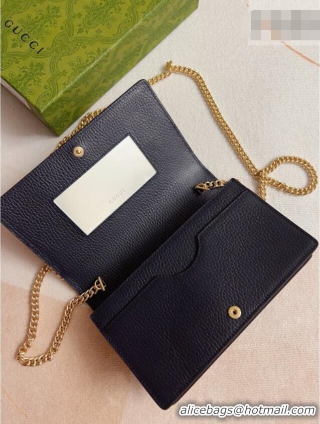 Online Discount Gucci Bi-color GG Marmont Wallet on Chain 497985 Black 2026