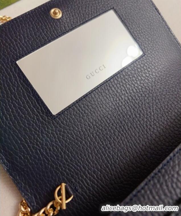 Online Discount Gucci Bi-color GG Marmont Wallet on Chain 497985 Black 2026