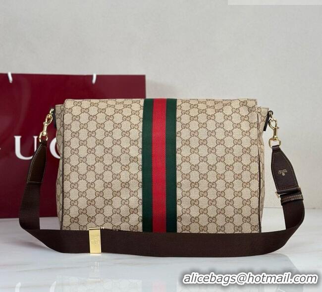 Best Price Gucci Essence Classic Medium Crossbody Bag with Web A006JE Beige 2026