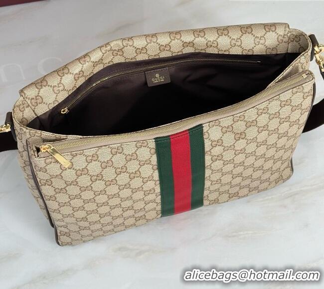 Best Price Gucci Essence Classic Medium Crossbody Bag with Web A006JE Beige 2026