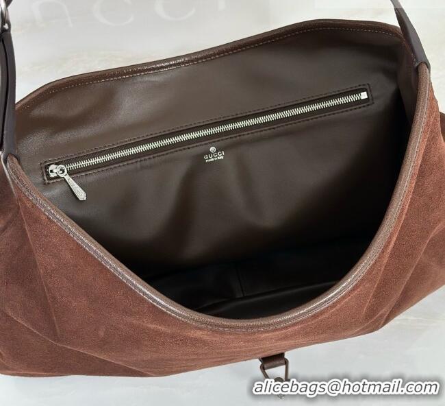 Big Discount Gucci Jackie Flap Large Crossbody Bag A005ZI Brown 2026