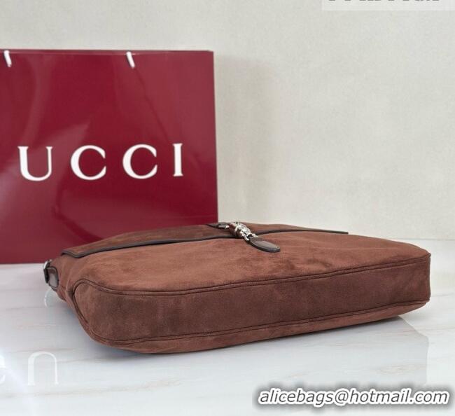 Big Discount Gucci Jackie Flap Large Crossbody Bag A005ZI Brown 2026