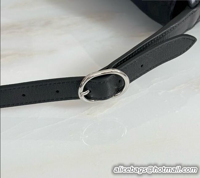 Promotional Gucci Jackie Flap Large Crossbody Bag in Black GG Canvas A005ZI 2026