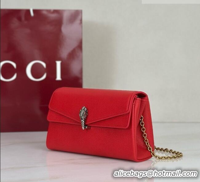 ​Top Design Gucci Dionysus Small Shoulder Bag in Leather 876531 Red 2026
