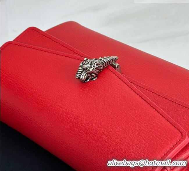 ​Top Design Gucci Dionysus Small Shoulder Bag in Leather 876531 Red 2026