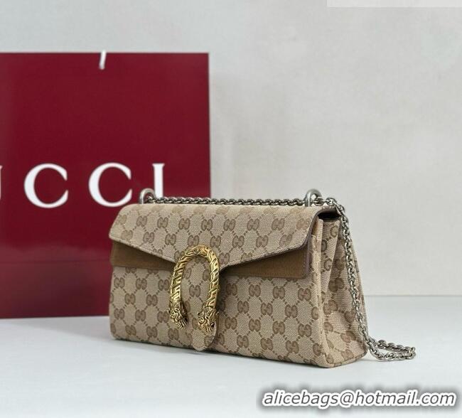 Shop Discount Gucci Dionysus Medium Shoulder Bag in Beige GG Canvas 874735 2026