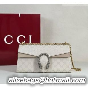 Low Price Gucci Dionysus Medium Shoulder Bag in White GG Canvas 874735 2026