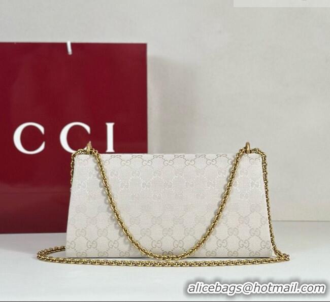 Low Price Gucci Dionysus Medium Shoulder Bag in White GG Canvas 874735 2026
