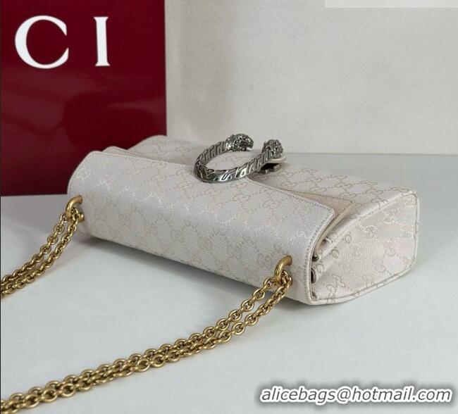 Low Price Gucci Dionysus Medium Shoulder Bag in White GG Canvas 874735 2026