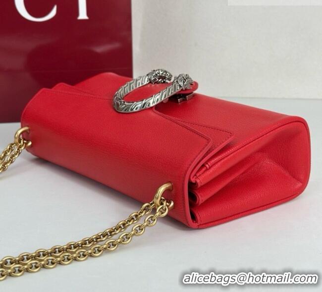 Modern Promotional Gucci Dionysus Medium Shoulder Bag in Red Leather 874735 2026