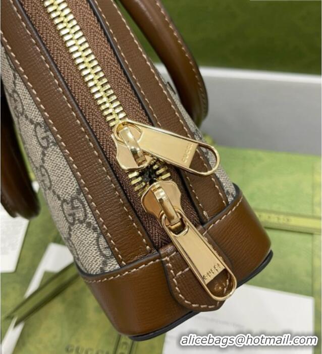 Reasonable Price Gucci GG Supreme Horsebit Mini Bag 640716 Brown 2026