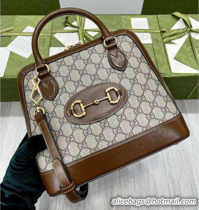 Best Price Gucci GG Supreme Horsebit Small Bag 621220 Brown 2026