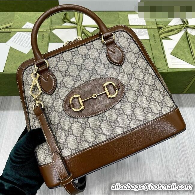 Best Price Gucci GG Supreme Horsebit Small Bag 621220 Brown 2026