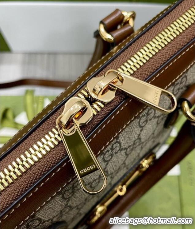 Best Price Gucci GG Supreme Horsebit Small Bag 621220 Brown 2026