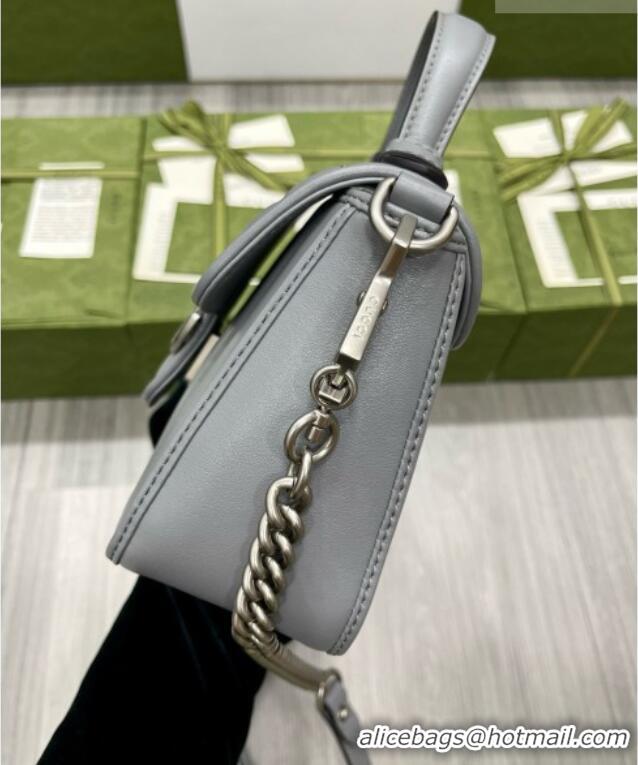 New Fashion Gucci GG Marmont Mini Top Handle Crossbody Bag 583571 Grey 2026