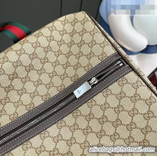 Well Crafted Gucci Medium Duffle Bag with Web A00BC5 Brown 2026