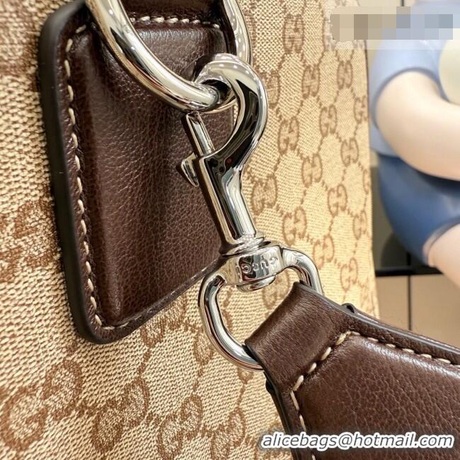 Well Crafted Gucci Medium Duffle Bag with Web A00BC5 Brown 2026