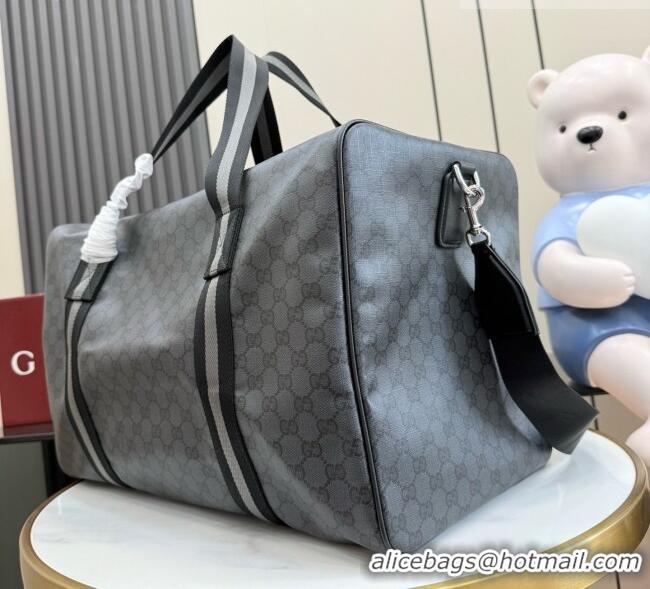 Grade Quality Gucci Medium Duffle Bag with Web A00BC5 Grey 2026