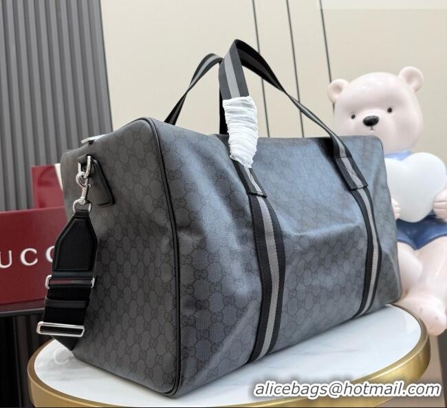 Grade Quality Gucci Medium Duffle Bag with Web A00BC5 Grey 2026