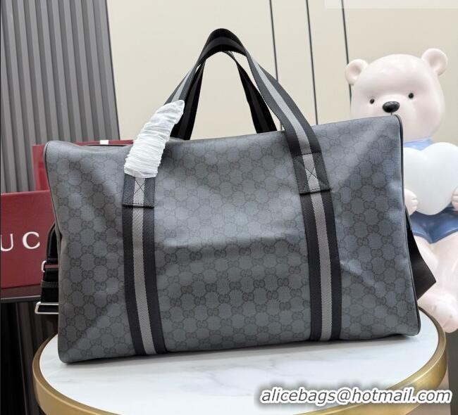 Grade Quality Gucci Medium Duffle Bag with Web A00BC5 Grey 2026