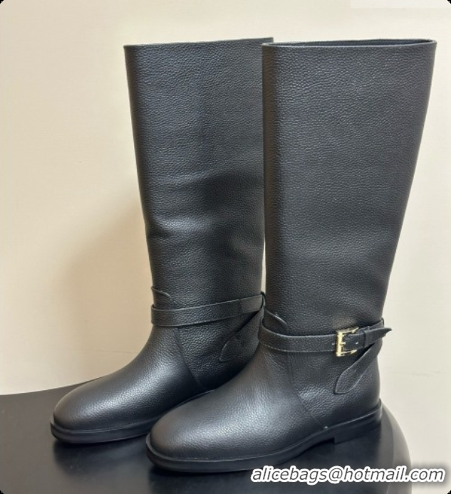 Hot Style Chanel High Boots in Grained th Calfskin CH090919 Black 2026