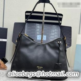 Good Taste Prada Aimée Medium Leather Shoulder Bag 1BC301 Black 2026