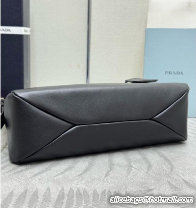 Good Taste Prada Aimée Medium Leather Shoulder Bag 1BC301 Black 2026