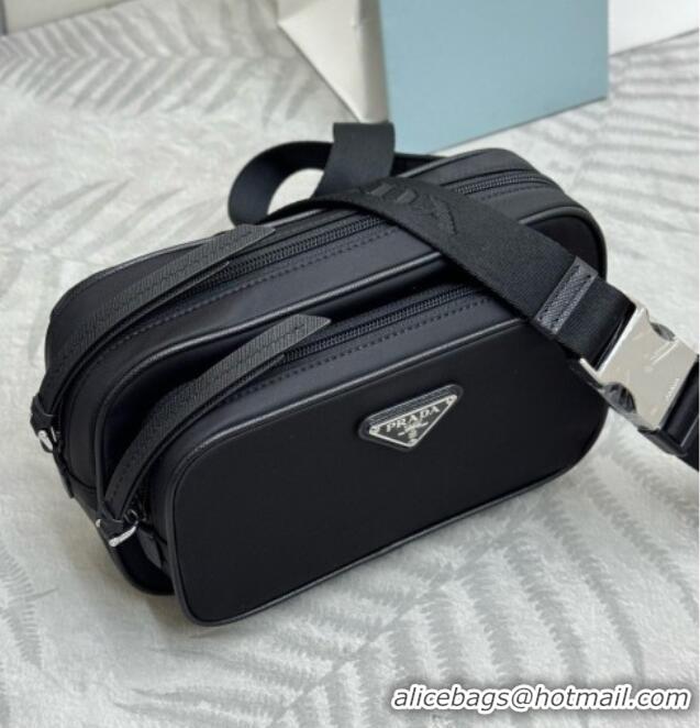 Shop Grade Prada Re-Nylon Belt Bag 1BL010 Black 2026