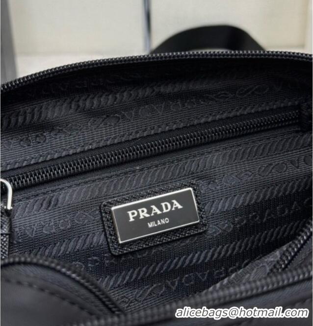 Shop Grade Prada Re-Nylon Belt Bag 1BL010 Black 2026