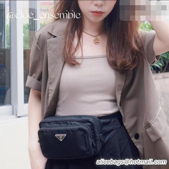 Shop Grade Prada Re-Nylon Belt Bag 1BL010 Black 2026