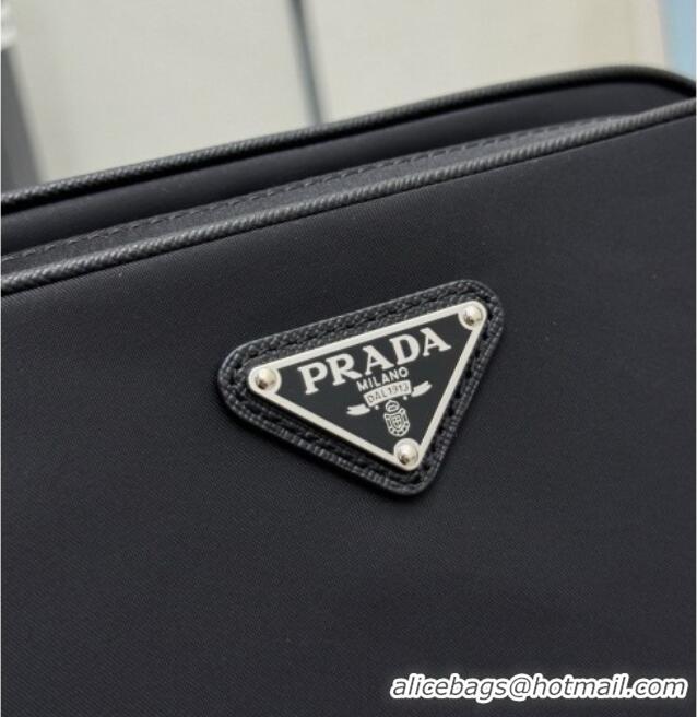 Shop Grade Prada Re-Nylon Belt Bag 1BL010 Black 2026