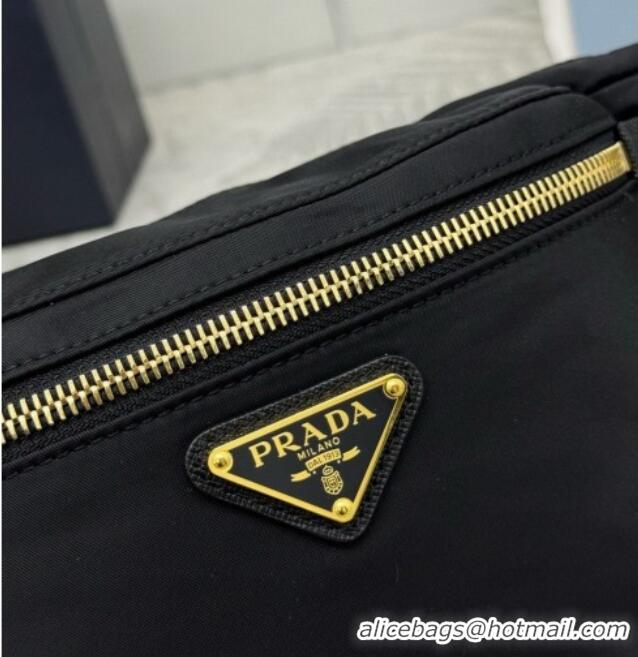 Best Quality Prada Re-Nylon Belt Bag 1BL046 Black 2026