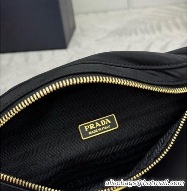 Best Quality Prada Re-Nylon Belt Bag 1BL046 Black 2026