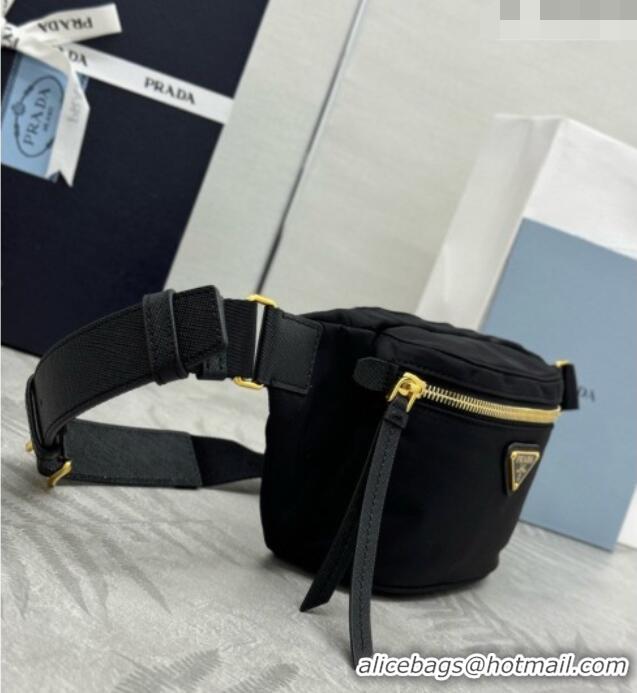 Best Quality Prada Re-Nylon Belt Bag 1BL046 Black 2026