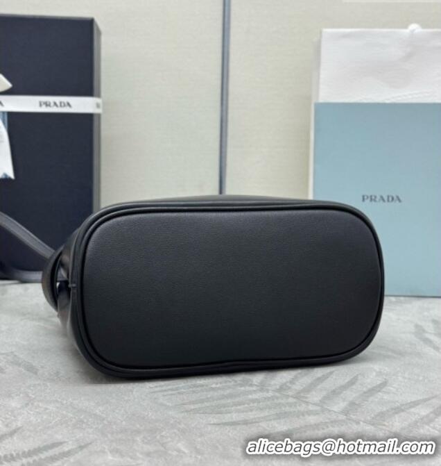 Grade Design Prada Buckle Small leather Bag with Belt in Nappa Leather 1BA502 Black 2026