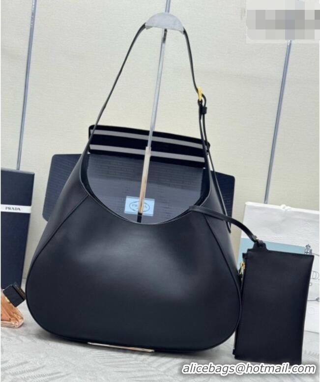 Top Grade Prada Boogie Large Leather Bag Nappa Leather 1BC299 Black 2026