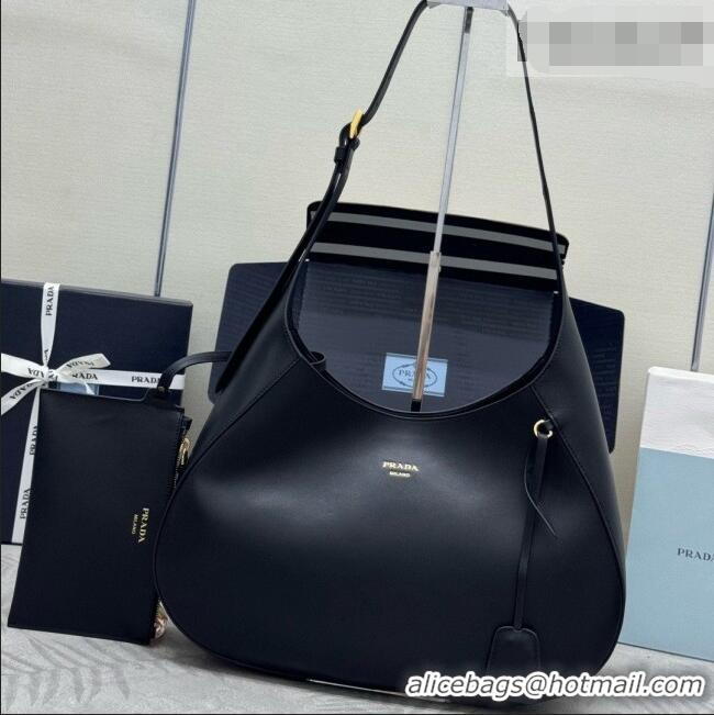Top Grade Prada Boogie Large Leather Bag Nappa Leather 1BC299 Black 2026