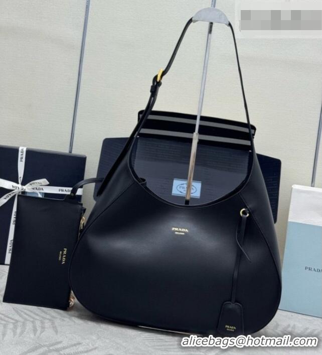 Top Grade Prada Boogie Large Leather Bag Nappa Leather 1BC299 Black 2026