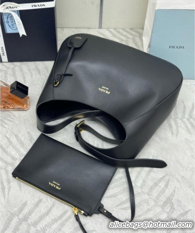 Buy Fashionable Prada Boogie Medium Leather Bag Nappa Leather 1BC300 Black 2026
