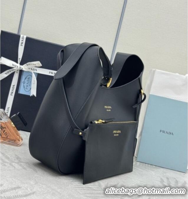 Buy Fashionable Prada Boogie Medium Leather Bag Nappa Leather 1BC300 Black 2026