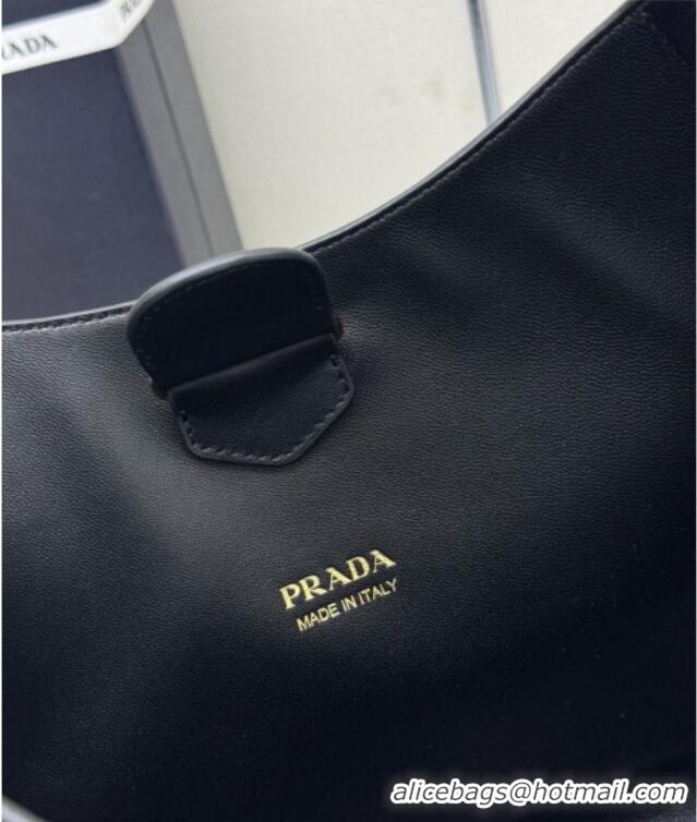 Buy Fashionable Prada Boogie Medium Leather Bag Nappa Leather 1BC300 Black 2026