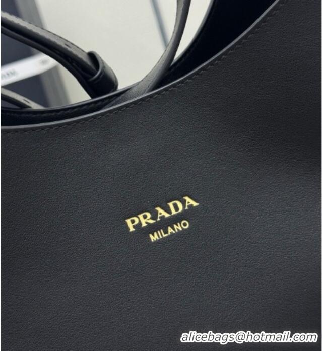 Buy Fashionable Prada Boogie Medium Leather Bag Nappa Leather 1BC300 Black 2026