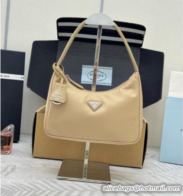Most Popular Prada Re-Nylon Re-Edition 2000 Mini-bag 1NE515 Beige/Silver 2026