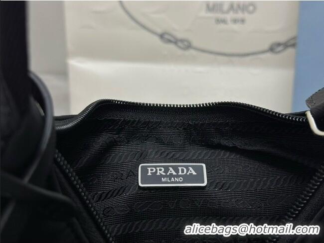 Luxurious Prada Re-Nylon Re-Edition 2000 Mini-bag 1NE515 Black/Silver 2026