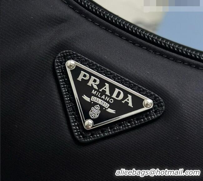 Luxurious Prada Re-Nylon Re-Edition 2000 Mini-bag 1NE515 Black/Silver 2026