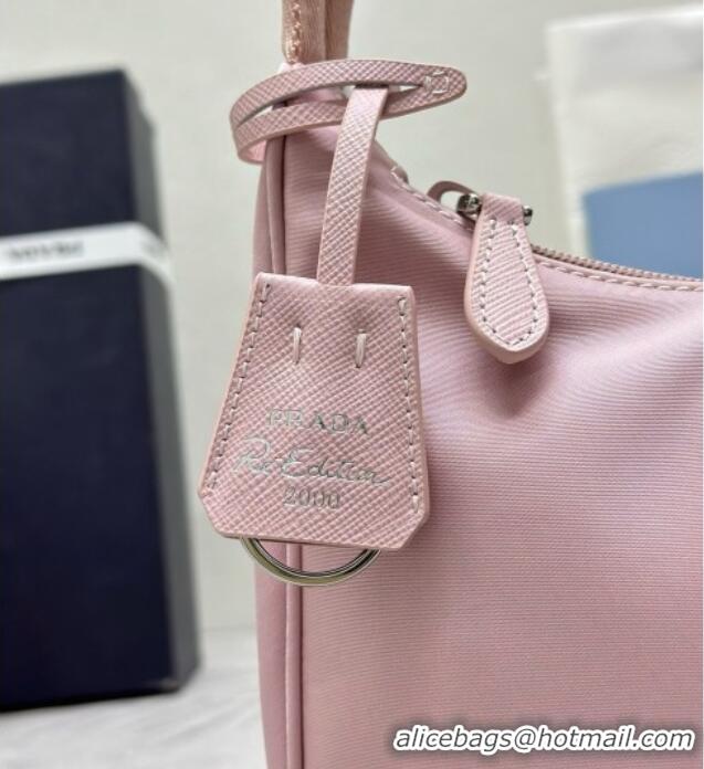 New Design Prada Re-Nylon Re-Edition 2000 Mini-bag 1NE515 Pink/Silver 2026