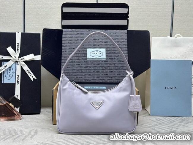 Shop Promotional Prada Re-Nylon Re-Edition 2000 Mini-bag 1NE515 Light Purple/Silver 2026